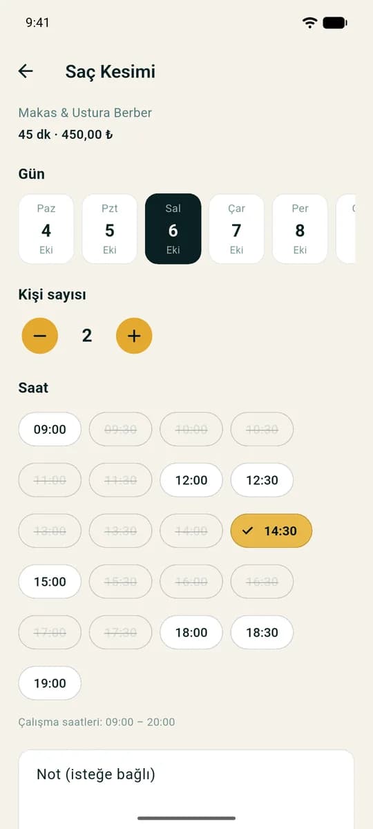 Mobil: dolu saatler kapanır