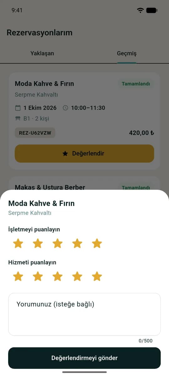 Mobil: işletme ve hizmet değerlendirme