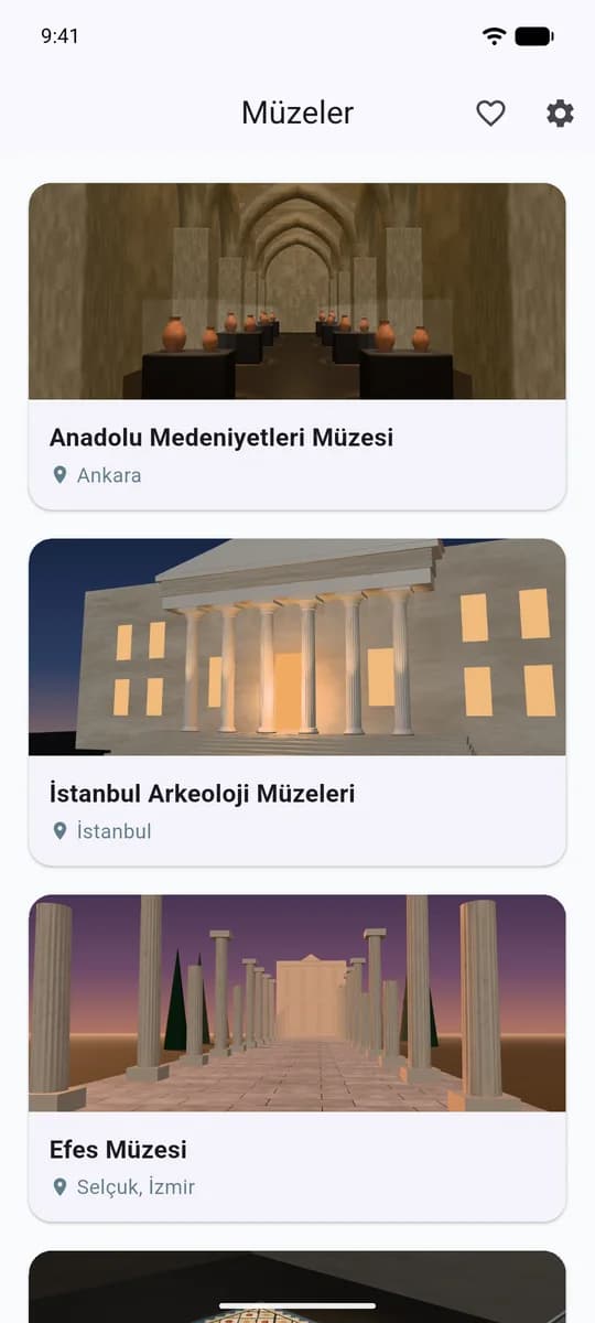 Müze listesi