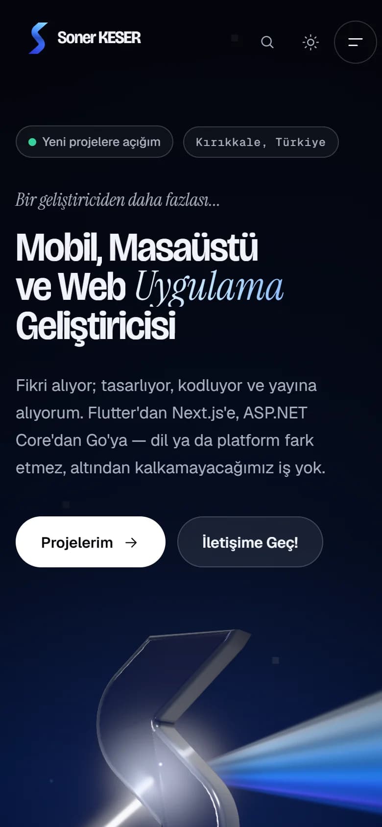 Soner KESER — mobil görünümü